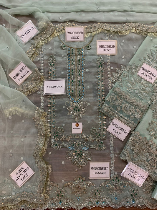 Alizeh Luxury Chiffon Heavy Adda Work