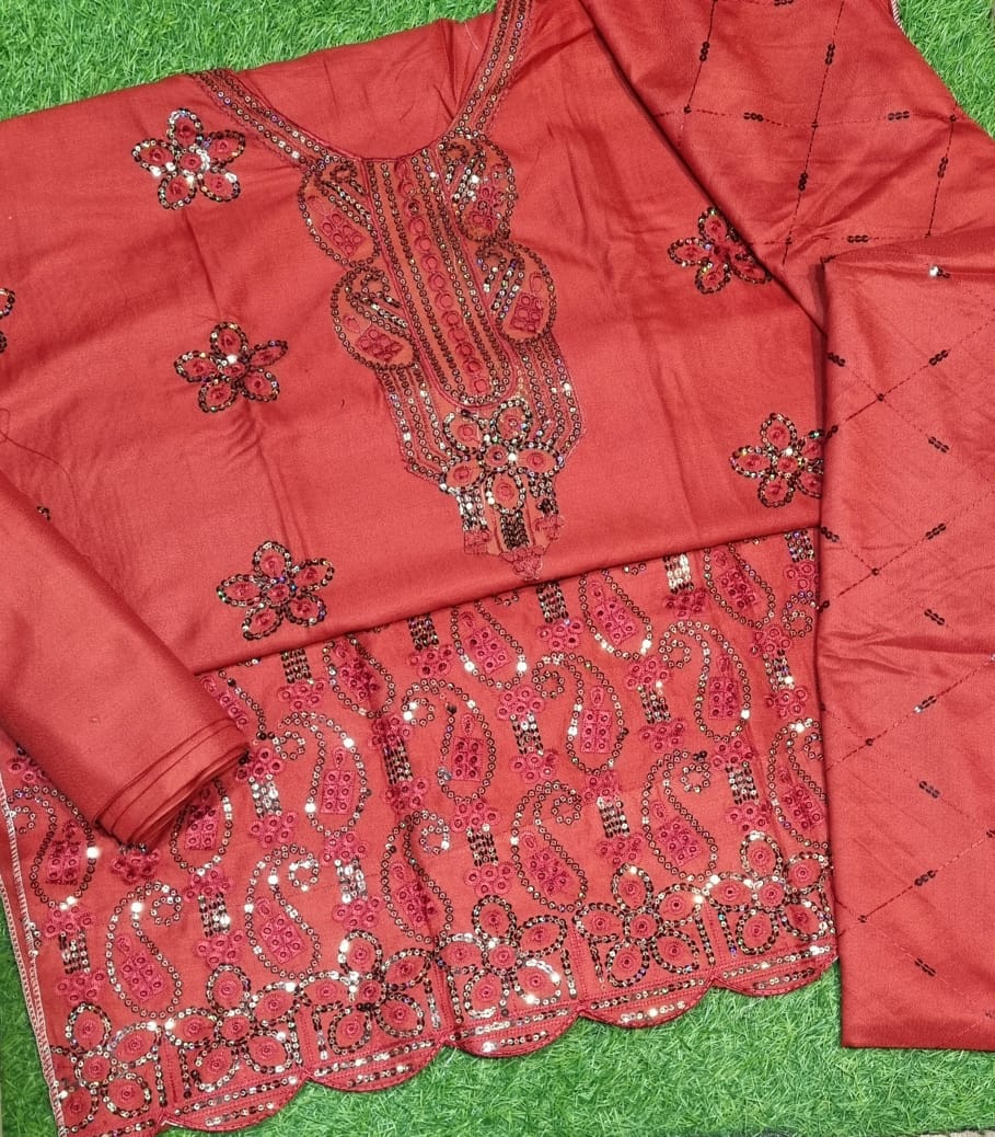 Dhanak Chicken Kari  Embroidered Winter Wear 3pc