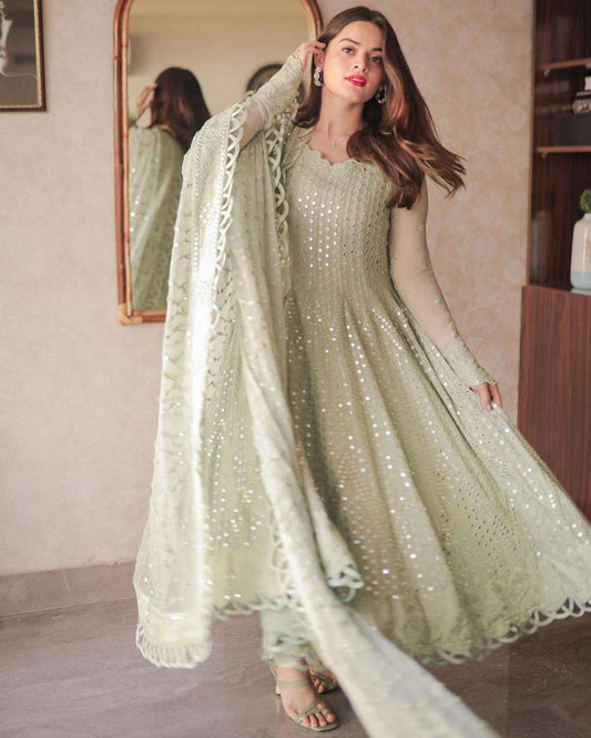 Asim Jofa Luxury 9MM Sequence Chiffon