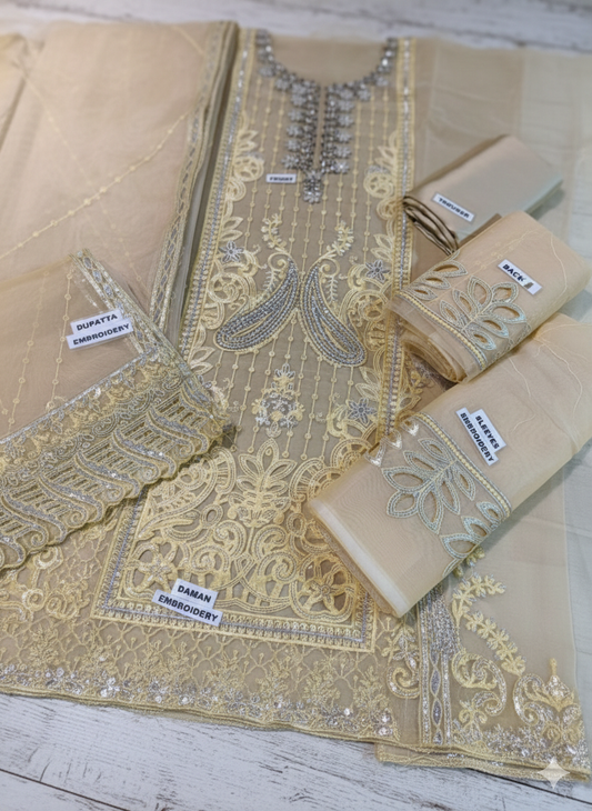 MR Collection Embroidered Orgainza Bridal