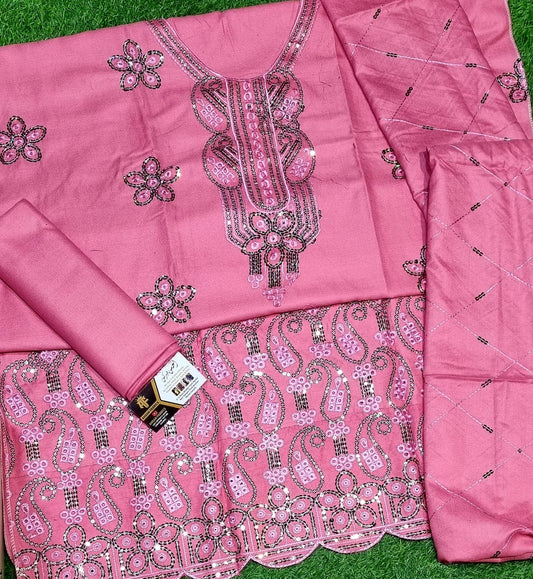 Dhanak Chicken Kari  Embroidered Winter Wear 3pc