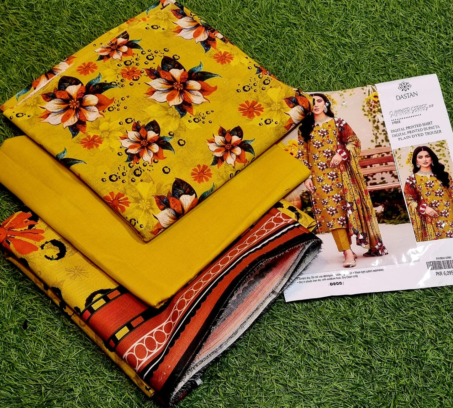 Dastan Summer Series 3pc Digital Printed Lawn Cotton