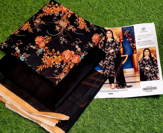 Dastan Summer Series 3pc Digital Printed Lawn Cotton
